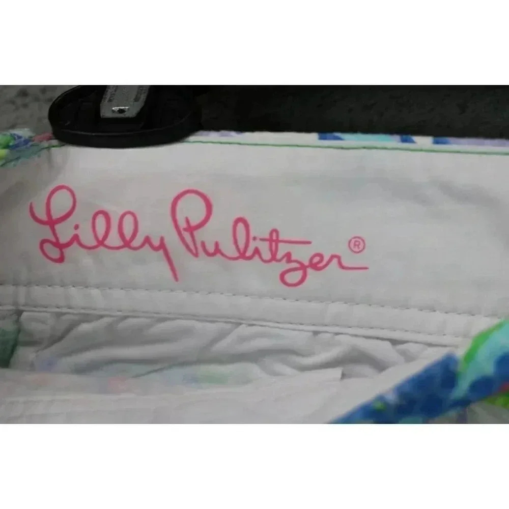 Lilly Pulitzer Women's Quilted Callahan Shorts-Sz. 0-Pockets - Picture 3 of 9